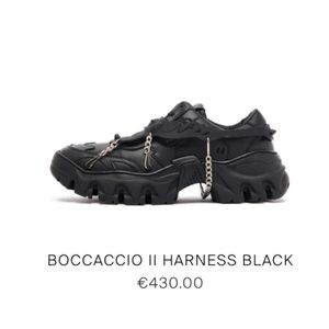 Rombaut/ Boccaccio II Harness low top sneakers (Black; men's  size 10/43)